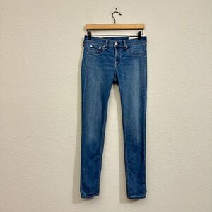 RAG & BONE Skinny Jeans Olneuston Blue Denim Low Rise Rider Moto